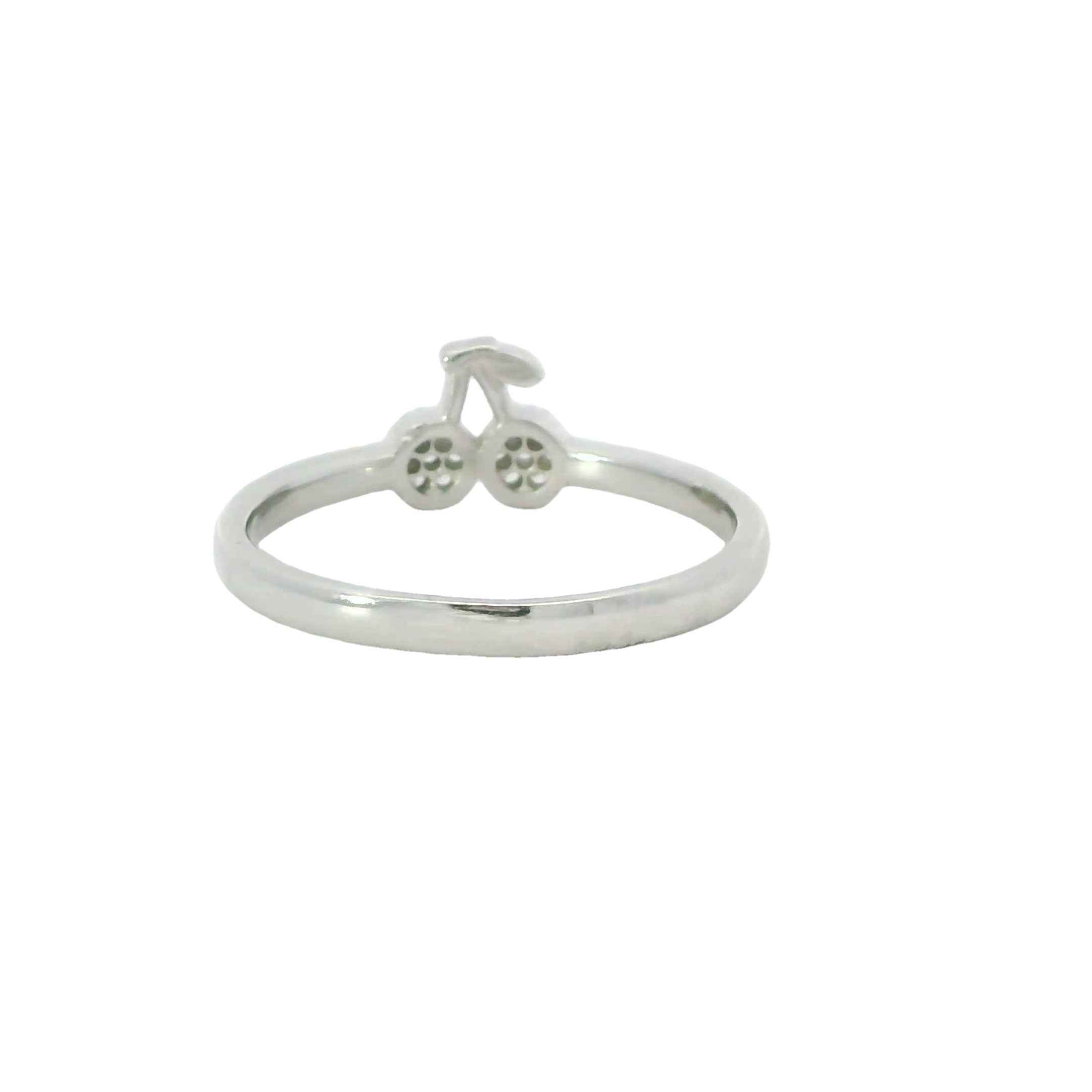 Sterling silver ring with cubic zirconia (Cherries)