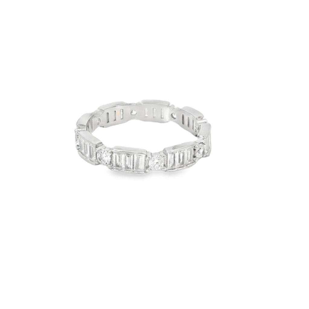 Cubic Zirconia Baguette Ring