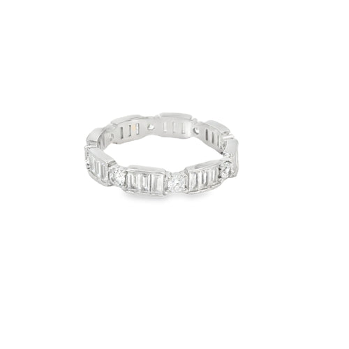 Cubic Zirconia Baguette Ring