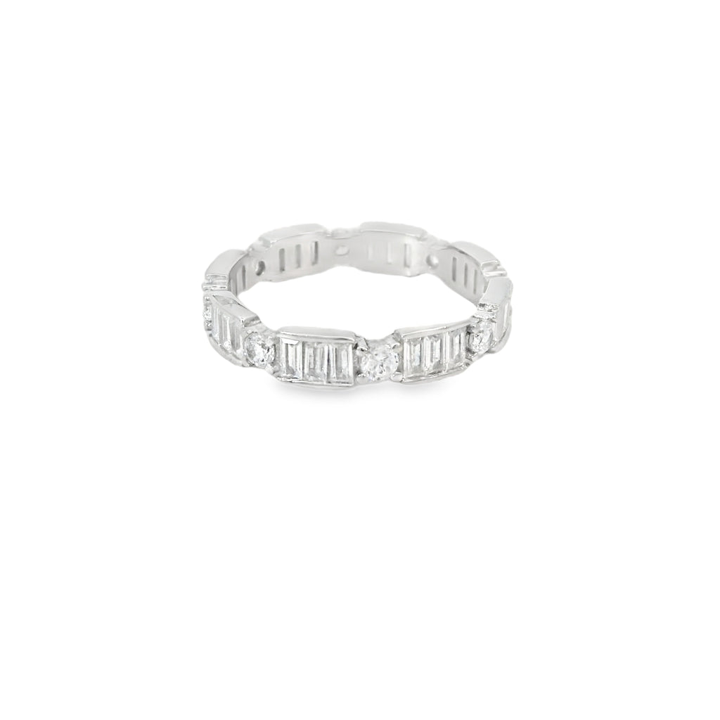 Cubic Zirconia Baguette Ring