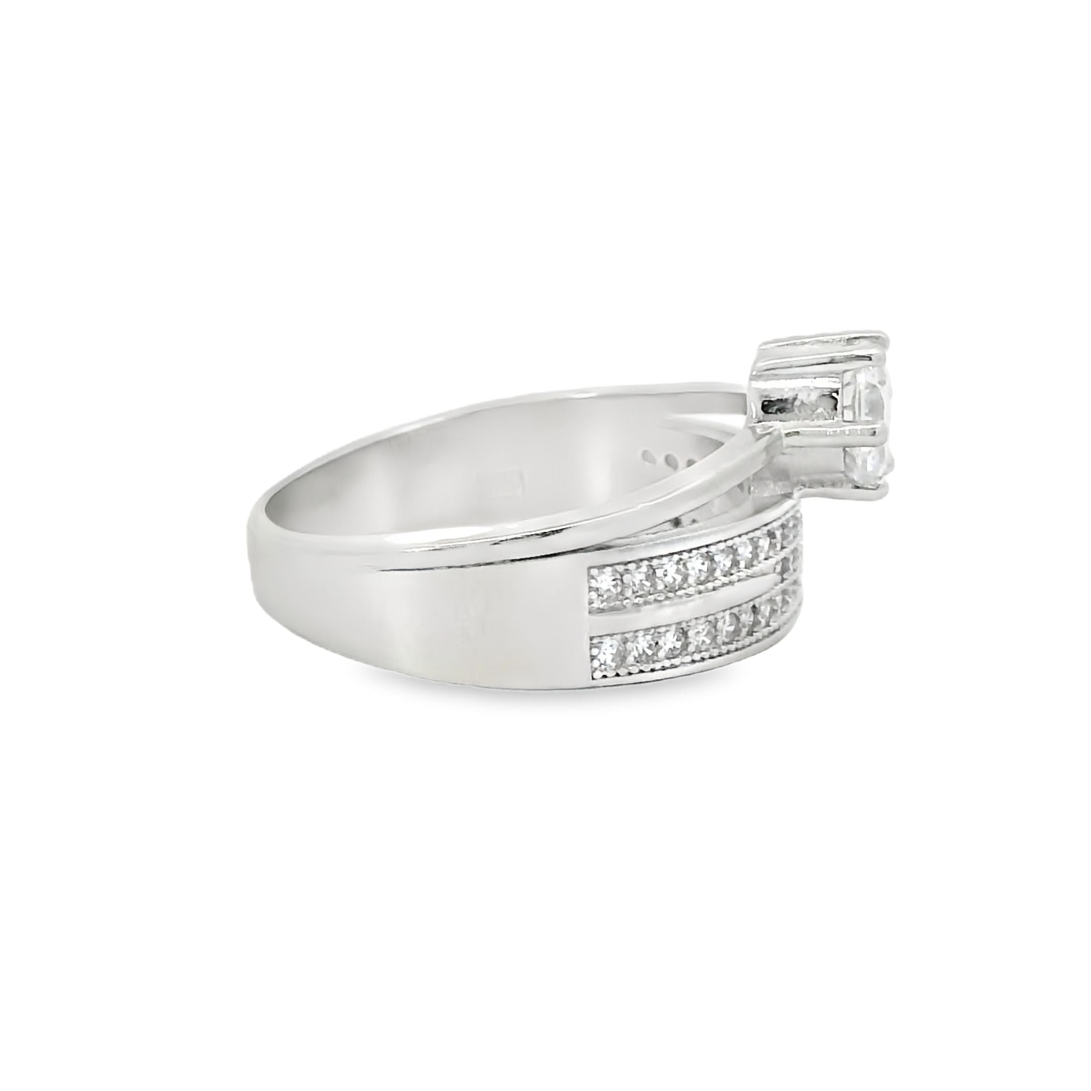 Sterling Silver Cubic Zirconia Ring