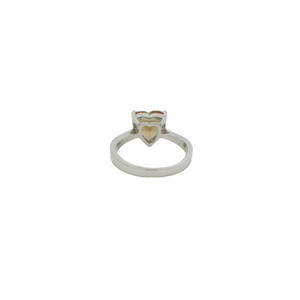 ZULTANITE RING, CUBIC ZIRCONIA STERLING SILVER , THE COLOR OF THE STONE CHANGES WITH DIFFERENT LIGHTING (HEART SHAPE)