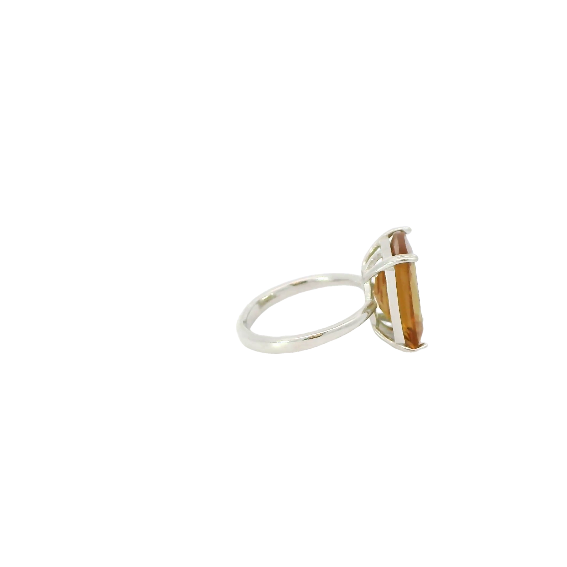 ZULTANITE COLOR CHANGING CZ RING, STERLING SILVER (EMERALD SHAPE)