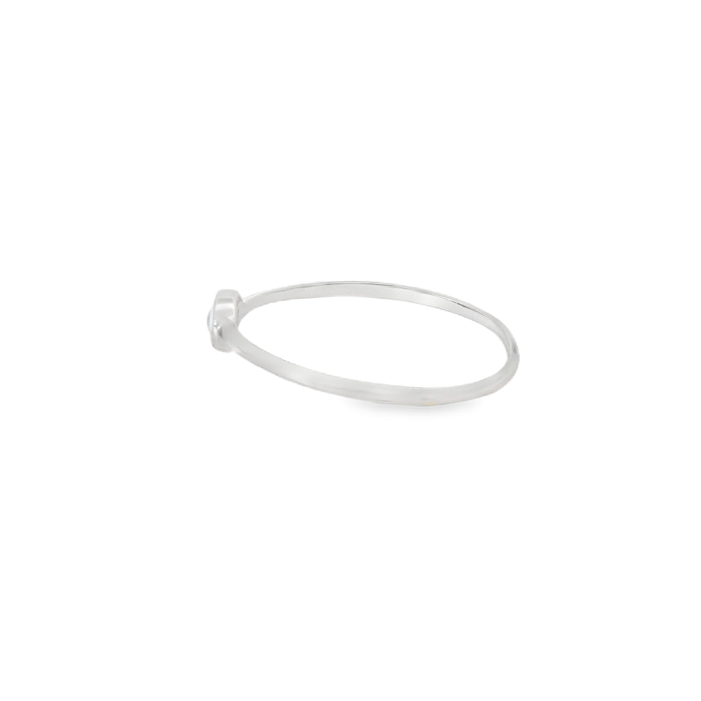 White Evil Eye Ring