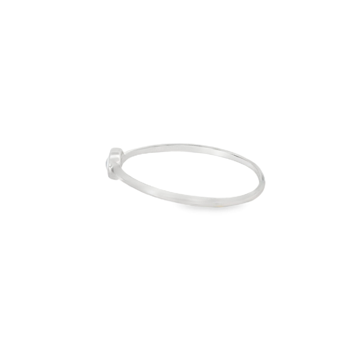 White Evil Eye Ring