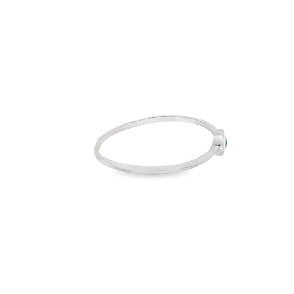 White Evil Eye Ring