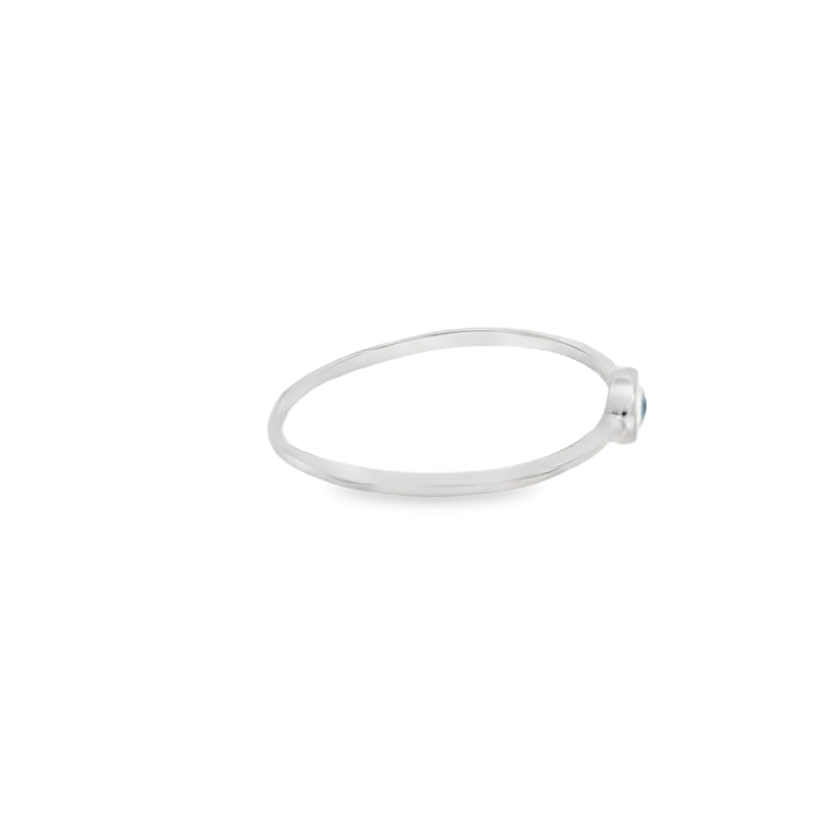 White Evil Eye Ring