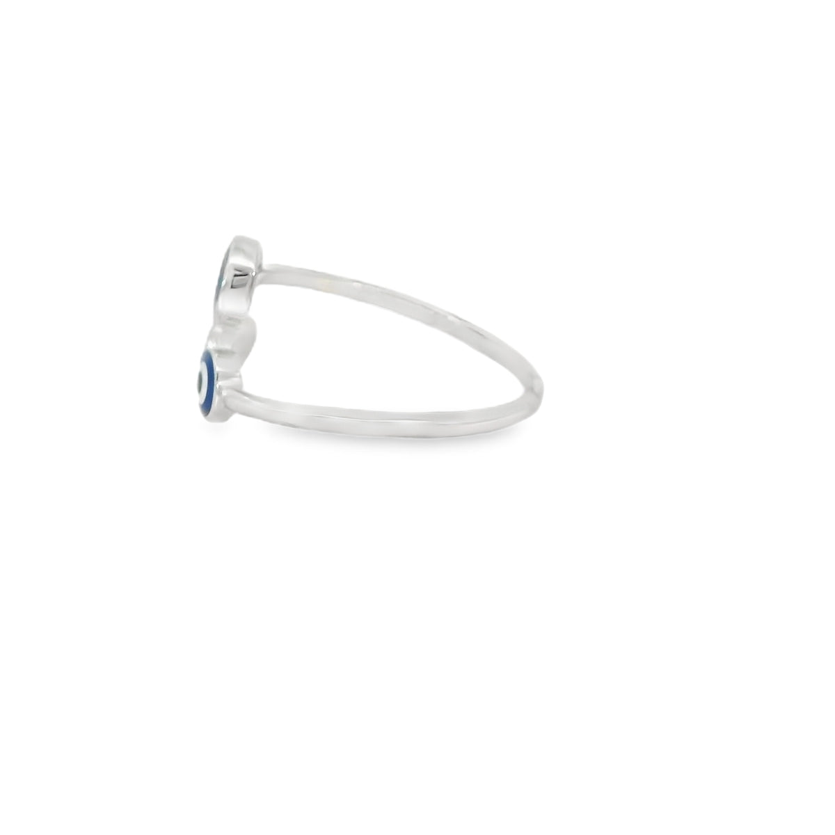 Three Evil Eye Blue Ring