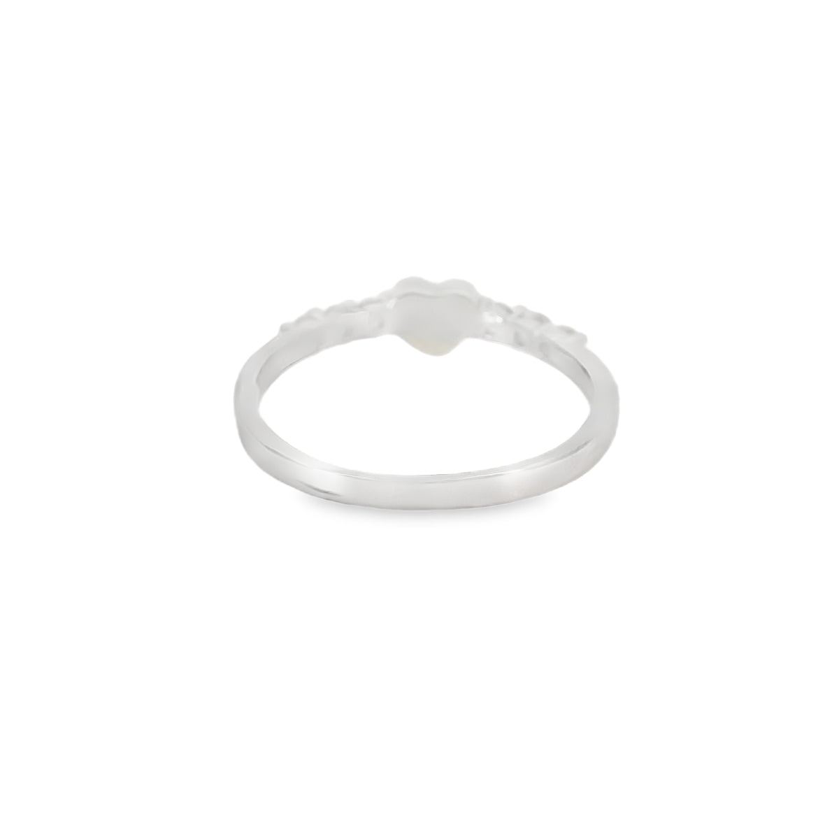 Blue Evil Eye Heart Ring With Cubic Zirconia