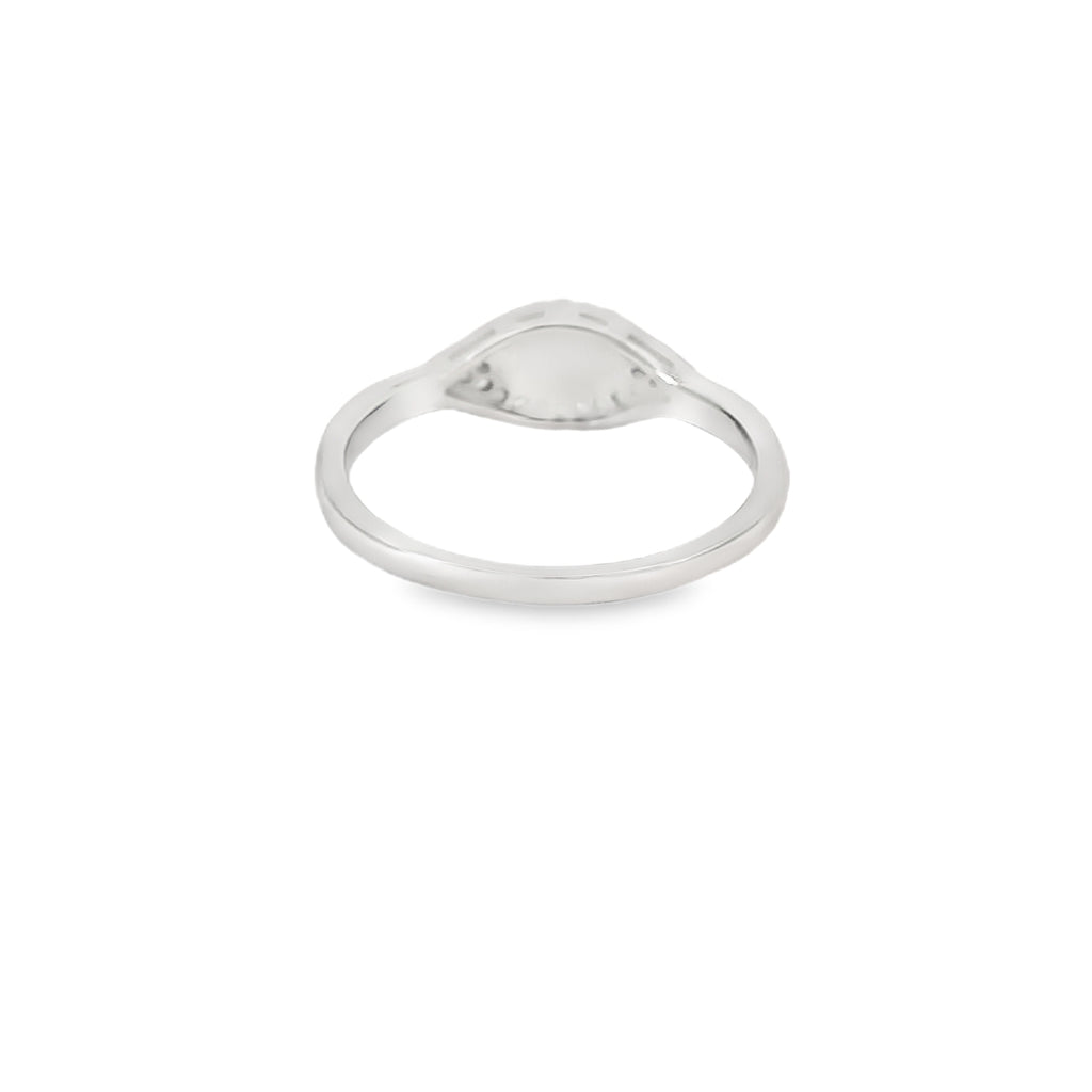 Blue Evil Eye Ring With Cubic Zirconia