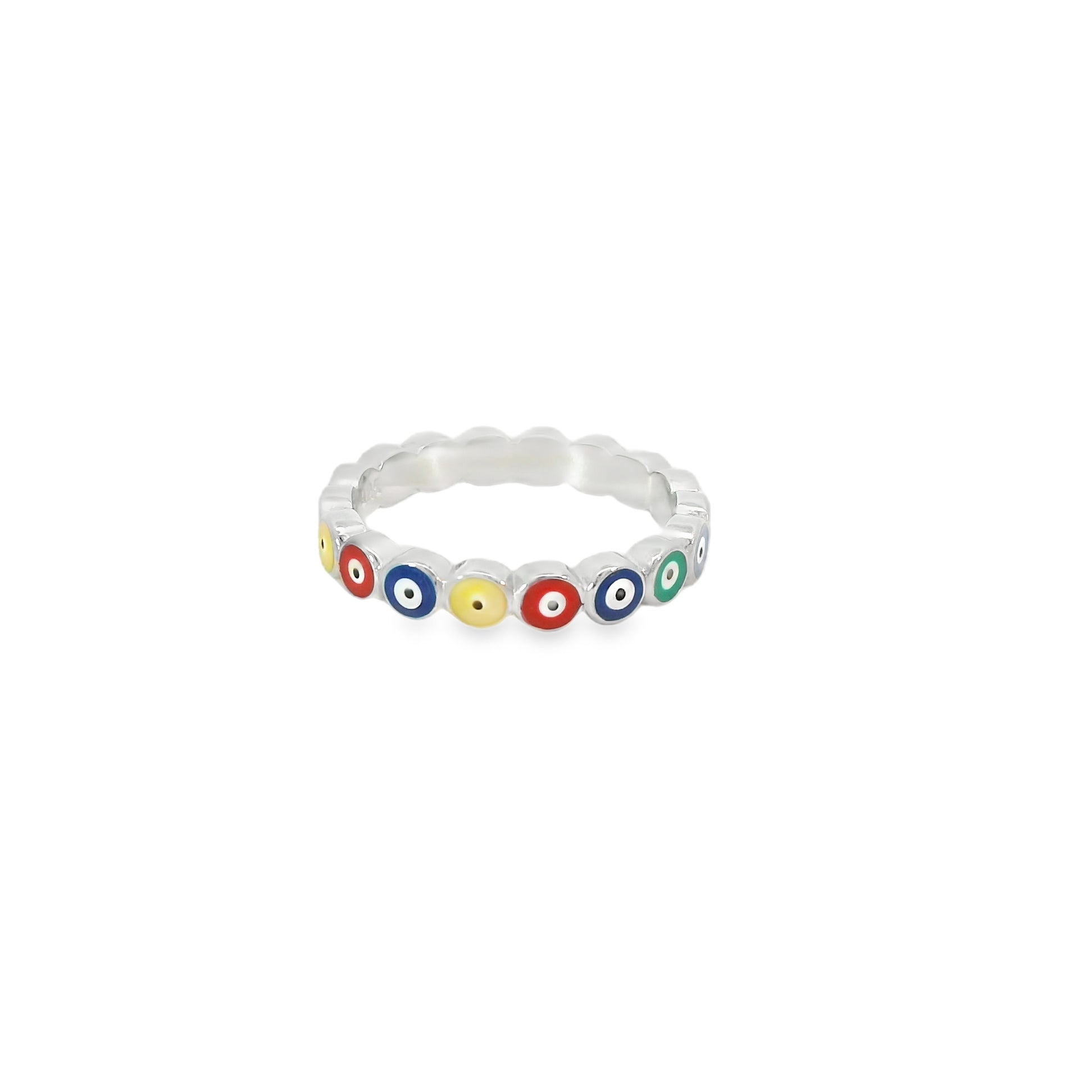 Multi Colored Evil Eye Ring