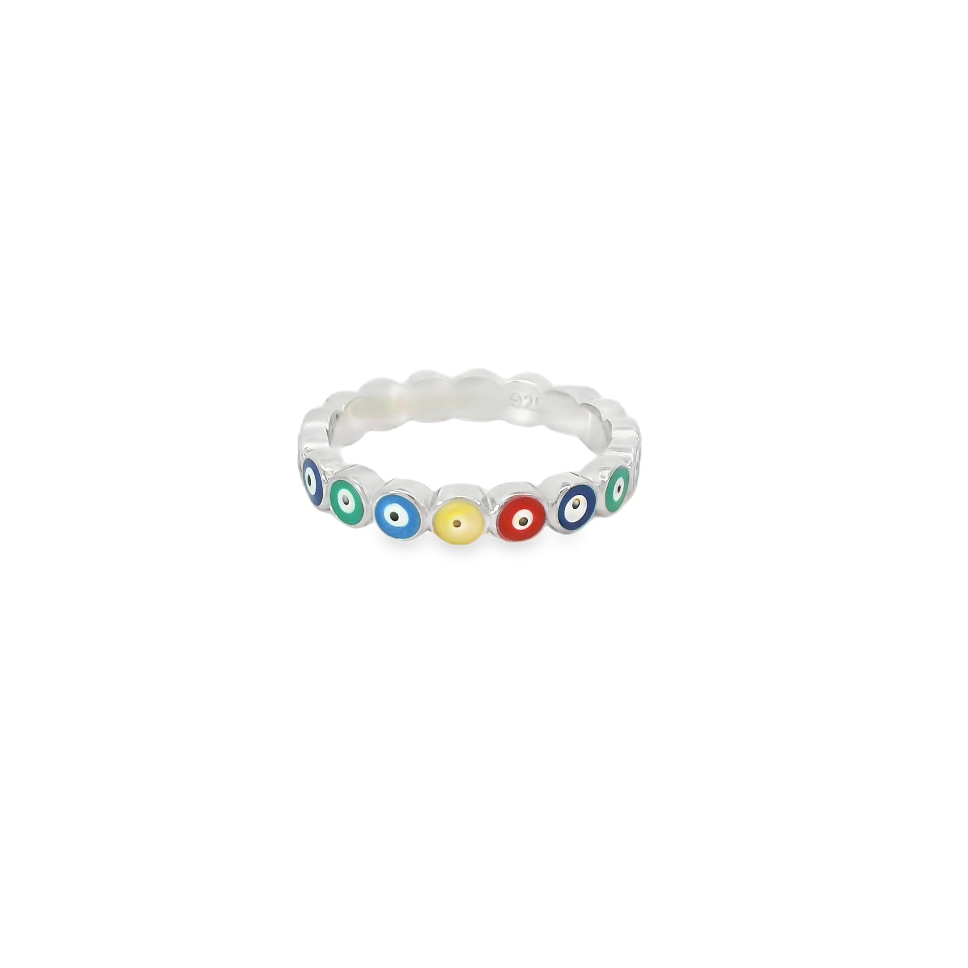 Multi Colored Evil Eye Ring