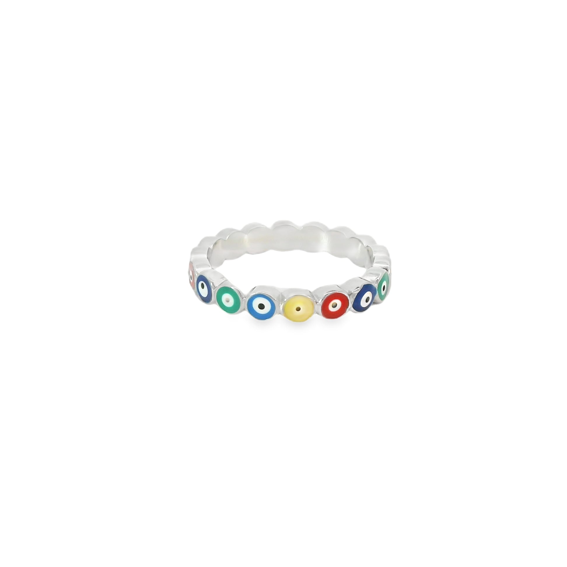Multi Colored Evil Eye Ring