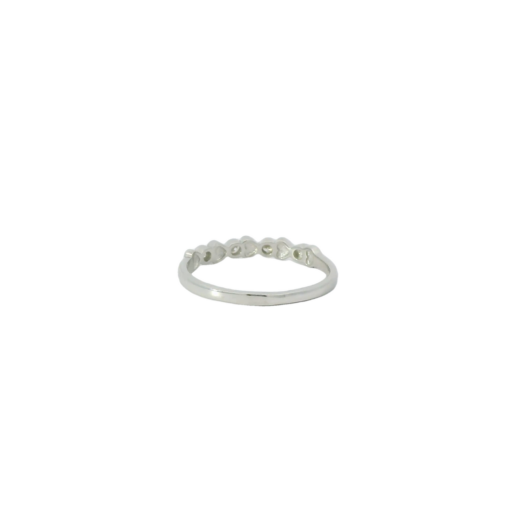 Heart shaped Multi-Colored Evil Eye ring With cubic zirconia