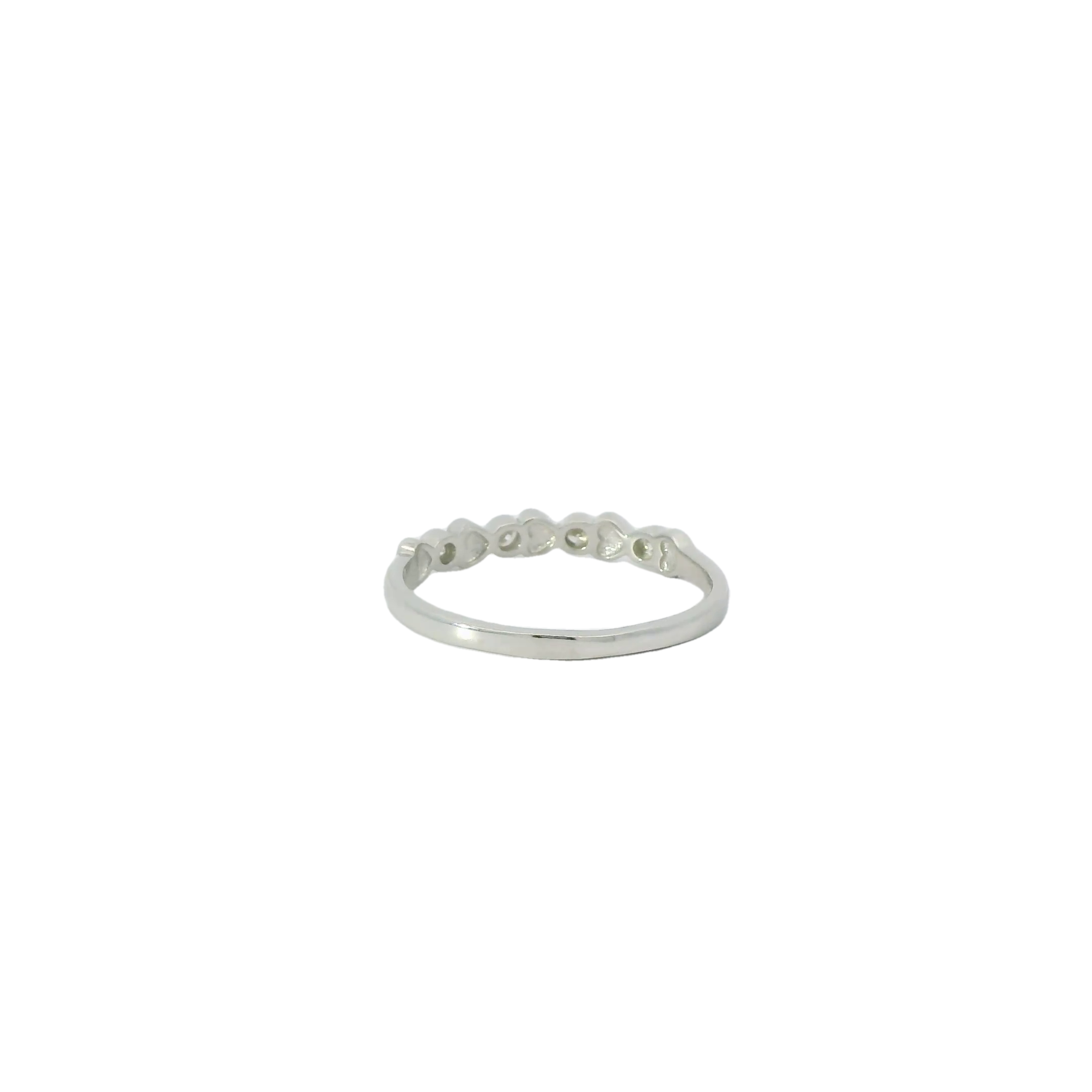 Heart shaped Multi-Colored Evil Eye ring With cubic zirconia