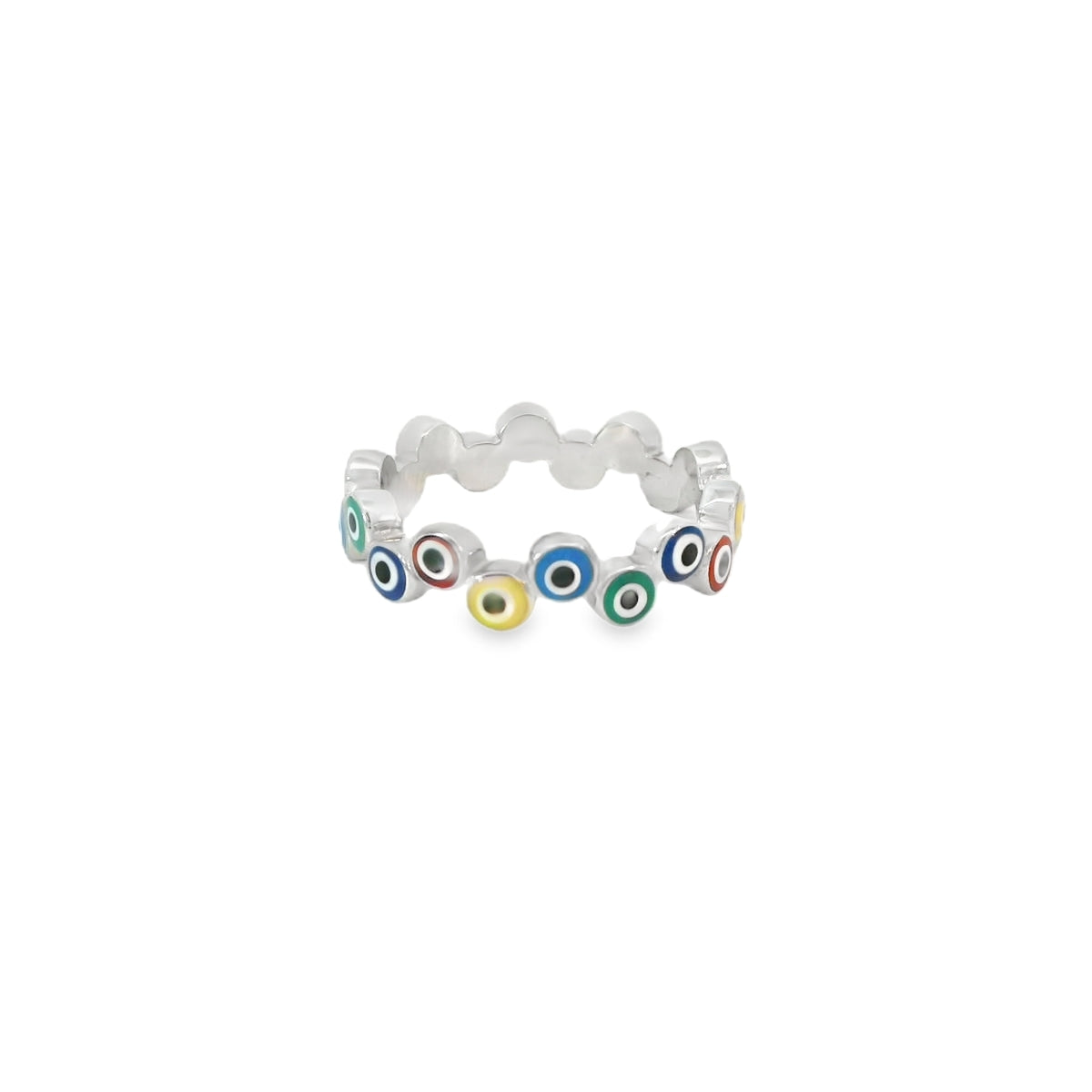 Multi Colored Evil Eye Ring
