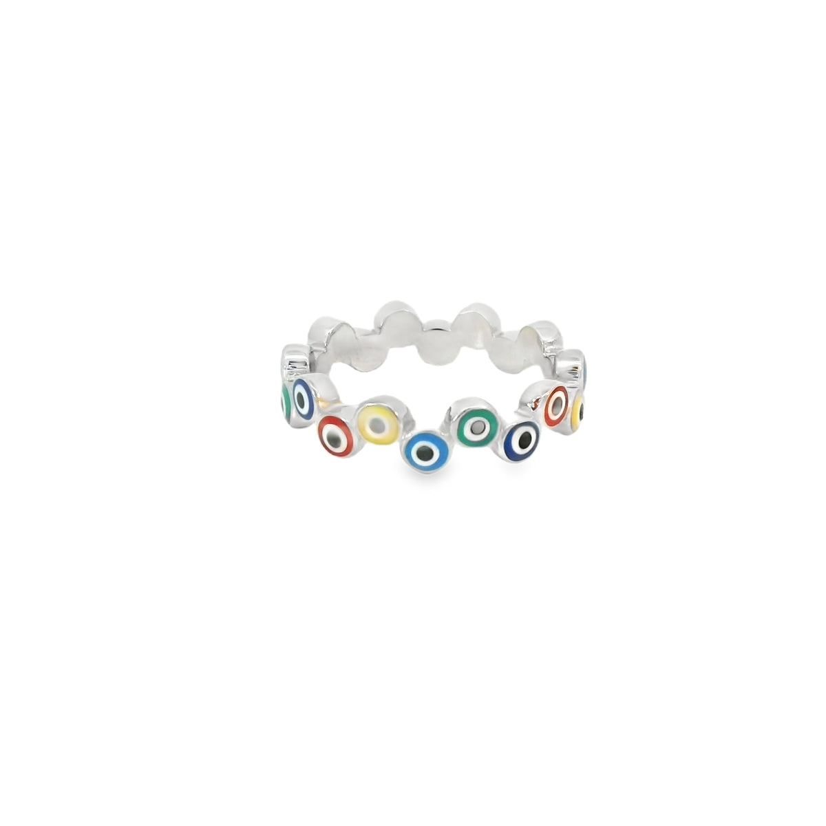 Multi Colored Evil Eye Ring