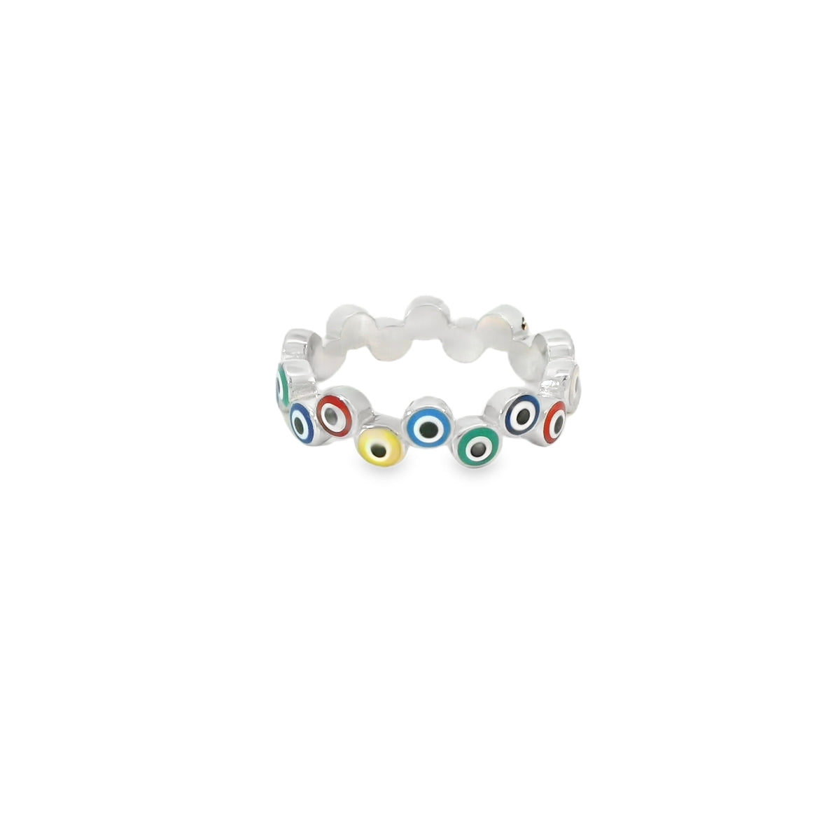 Multi Colored Evil Eye Ring