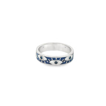 Load image into Gallery viewer, Sterling silver evil eye ring