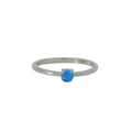 Blue Lab Opal Sterling Silver Ring