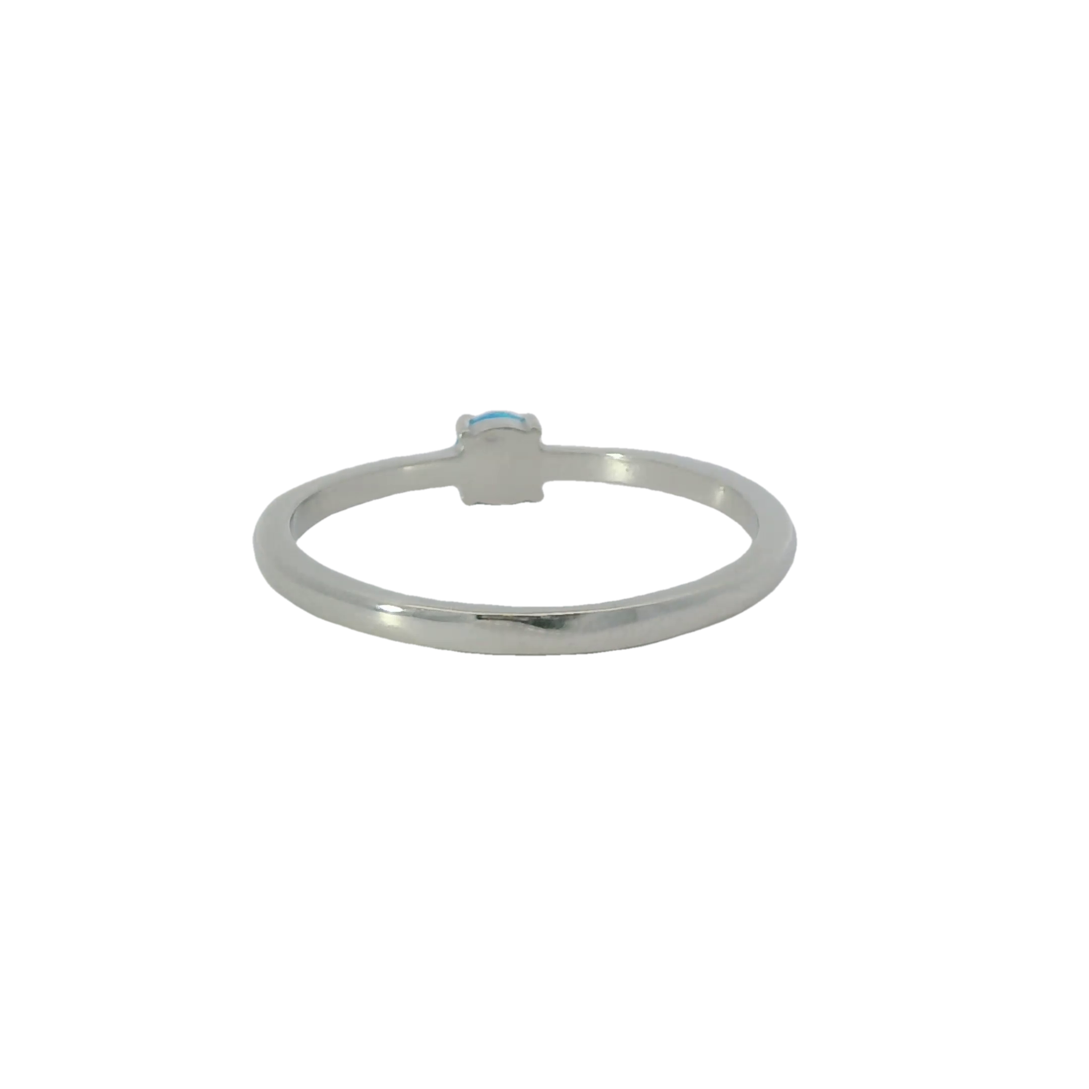 Blue Lab Opal Sterling Silver Ring