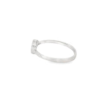 Load image into Gallery viewer, Blue lab opal heart cubic zirconia sterling silver ring
