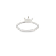 Load image into Gallery viewer, Blue lab opal crown with cubic zirconia sterling silver ring