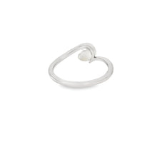 Load image into Gallery viewer, Blue lab opal heart sterling silver ring