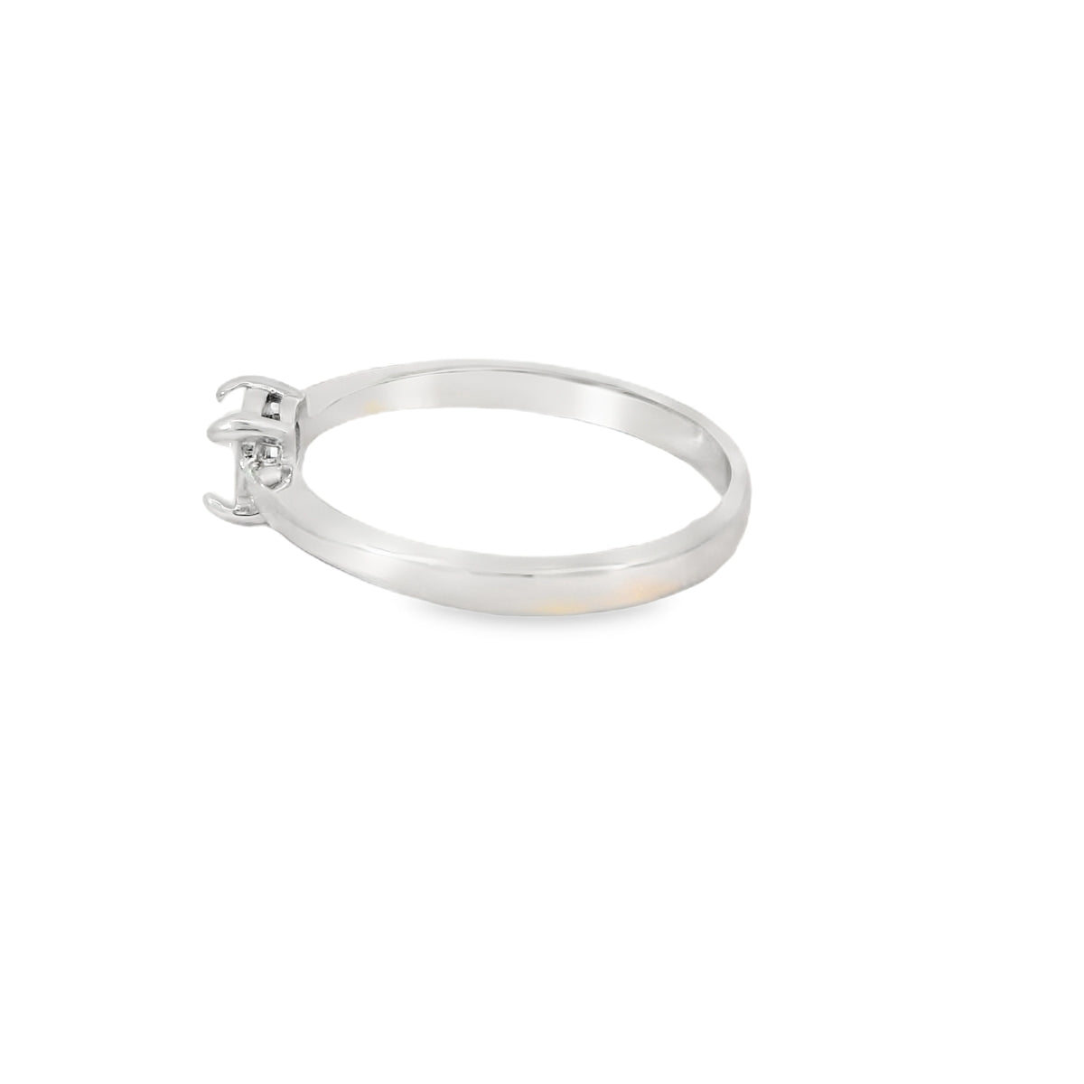 Round 6mm White Lab Opal Ring