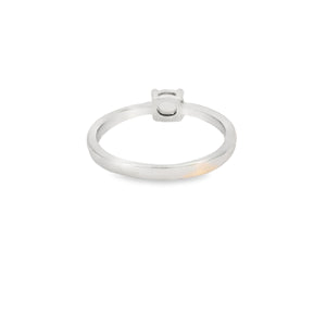 Round 6mm White Lab Opal Ring