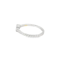 Load image into Gallery viewer, White lab opal heart sterling silver ring