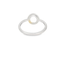 Load image into Gallery viewer, Blue Lab Opal Circle Sterling Silver Ring