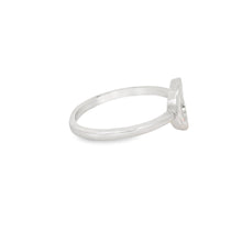 Load image into Gallery viewer, White Lab Opal Circle Sterling Silver Ring