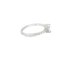 Load image into Gallery viewer, White lab opal heart sterling silver ring