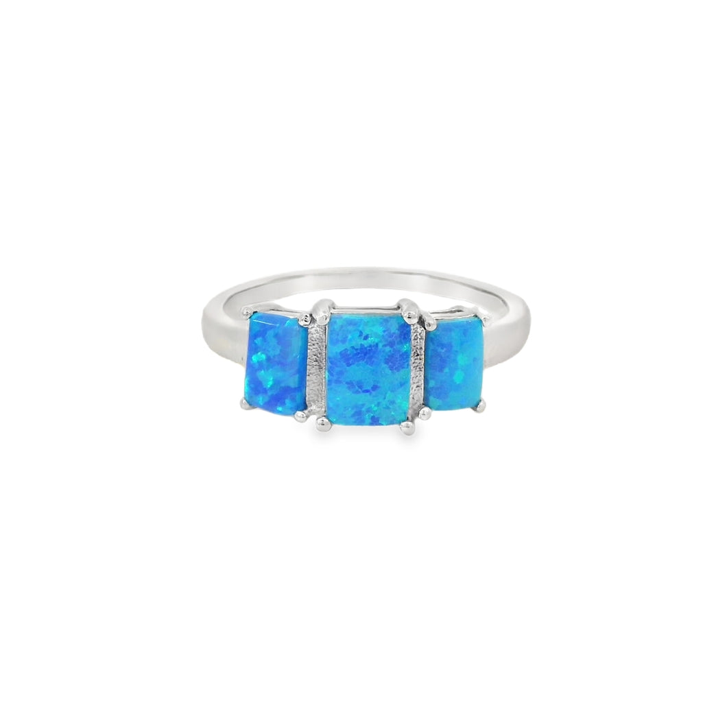 Blue Lab Opal Ring