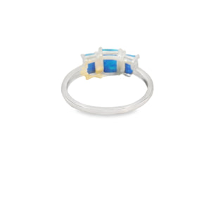 Blue Lab Opal Ring