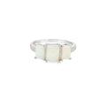 White Lab Opal Ring