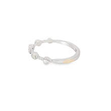 Load image into Gallery viewer, White Lab Opal Circles Sterling Silver Ring