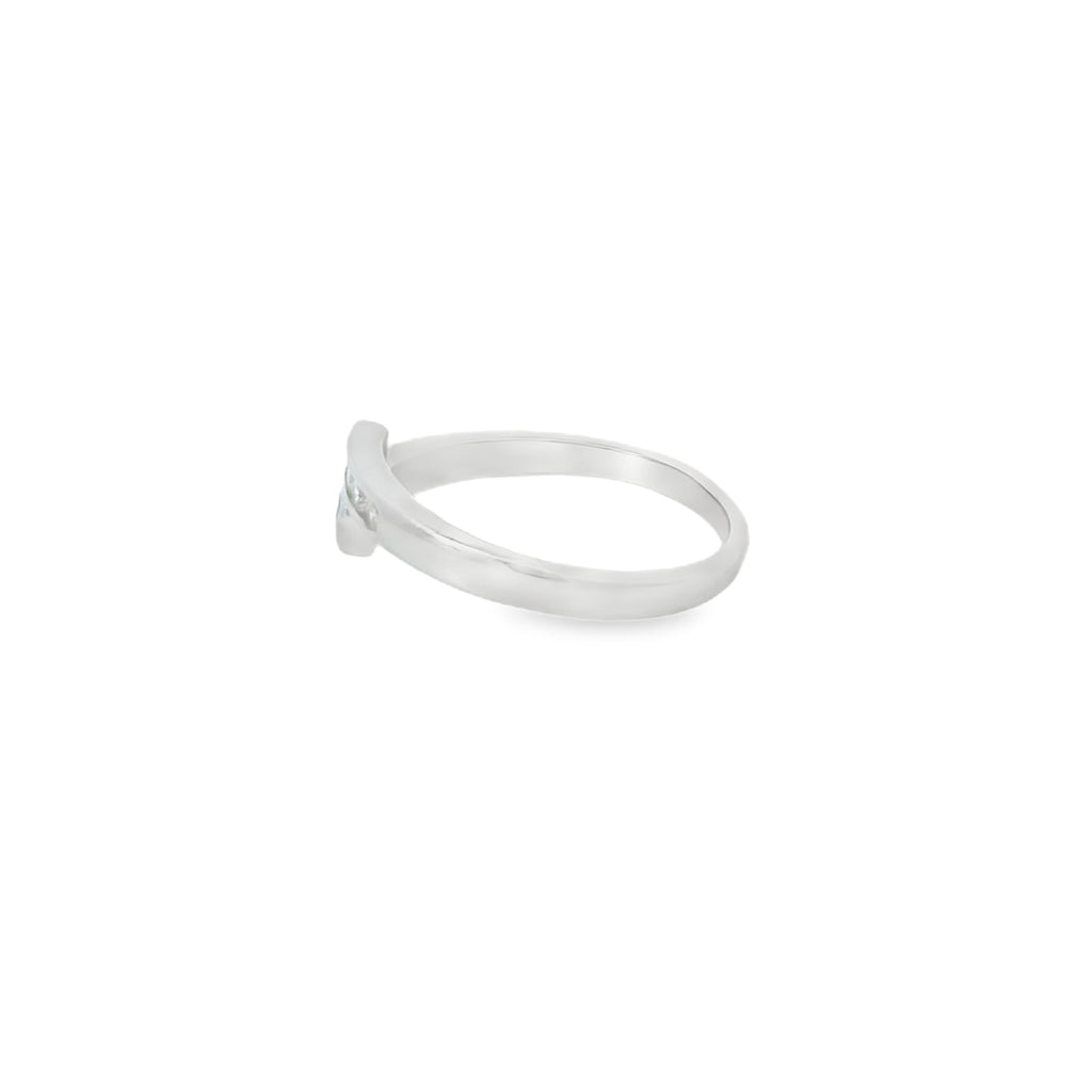Lab Opal Ring With Cubic Zirconia (Blue)