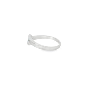 Lab Opal Ring With Cubic Zirconia (Blue)