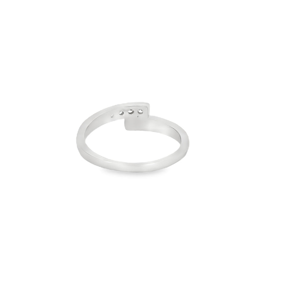 Lab Opal Ring With Cubic Zirconia (Blue)