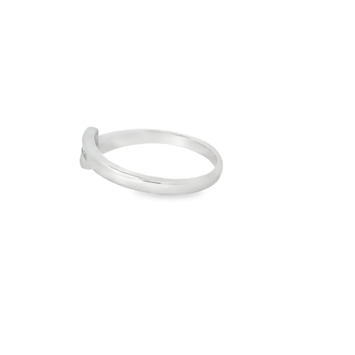Lab Opal Ring With Cubic Zirconia (White)