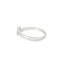 Lab Opal Ring With Cubic Zirconia (White)