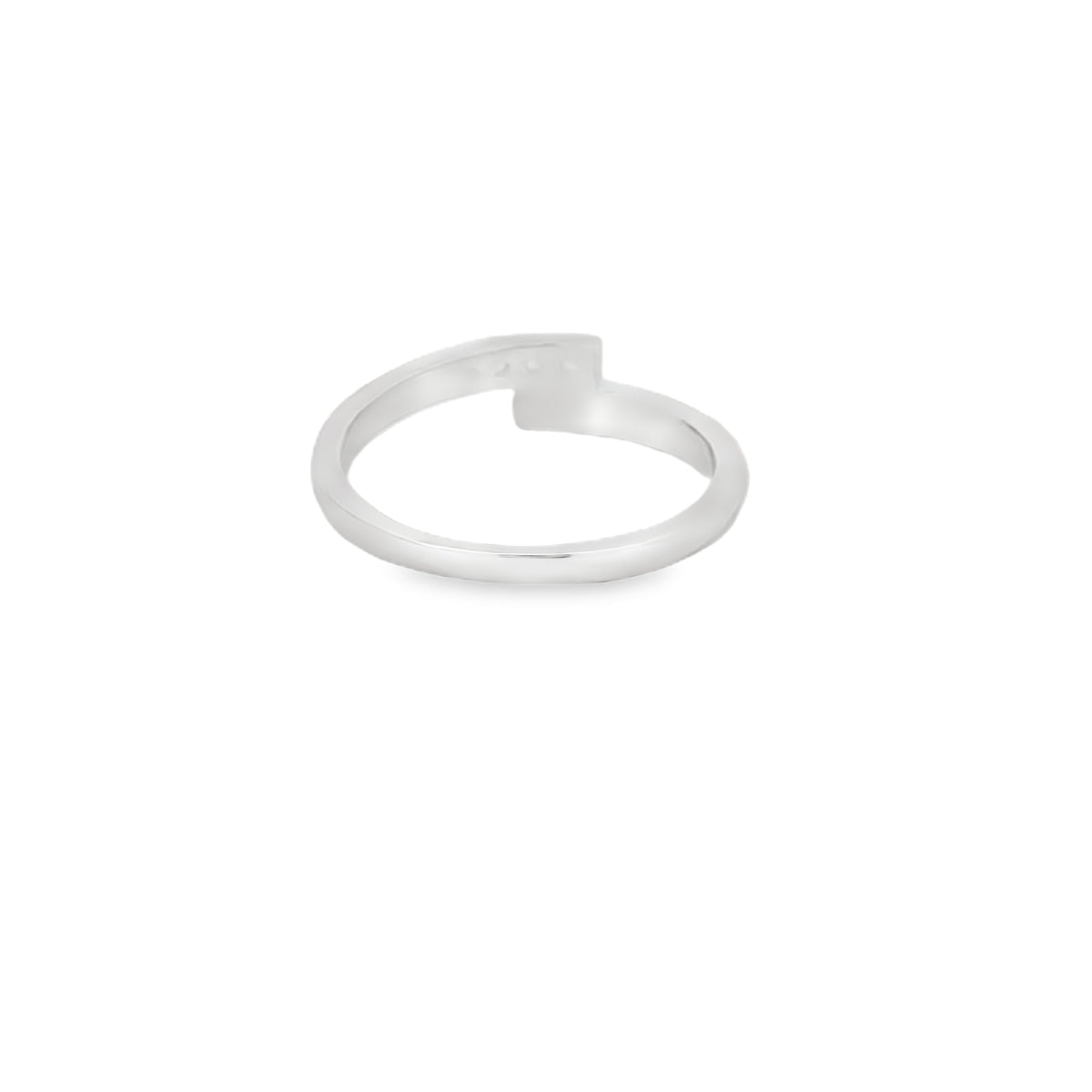 Lab Opal Ring With Cubic Zirconia (White)