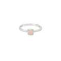 Round 6mm Pink Lab Opal Ring