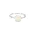 Round 8mm Blue Lab Opal Ring