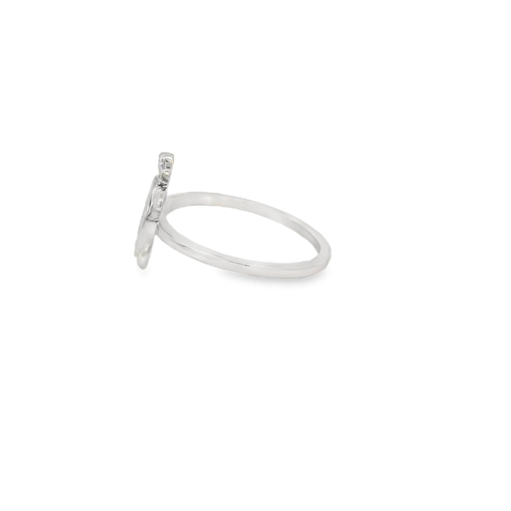 Blue lab opal turtle sterling silver ring