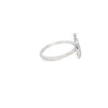 Load image into Gallery viewer, Blue lab opal turtle sterling silver ring