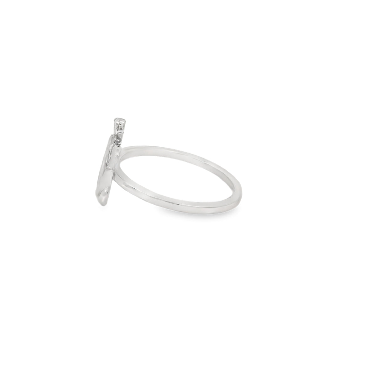 White lab opal turtle sterling silver ring
