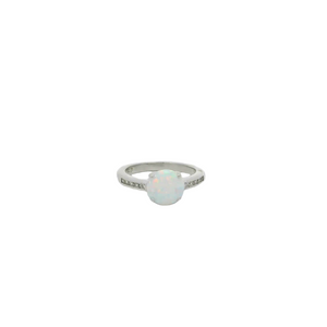 WHITE OPAL RING